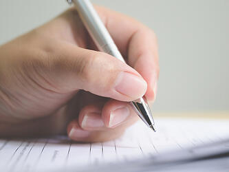 Writing with pen